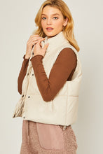 PU Padded Vest- 3 Colors