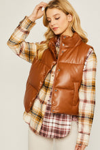 PU Padded Vest- 3 Colors