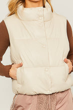 PU Padded Vest- 3 Colors