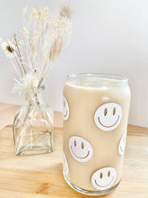 Smiley Face 16 Ounce Glass Cup