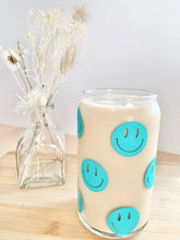 Smiley Face 16 Ounce Glass Cup