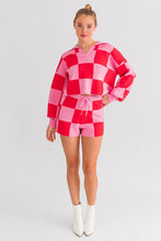 CHECKERED SWEATER SHORTS