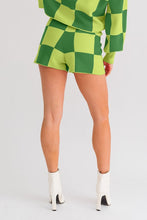 CHECKERED SWEATER SHORTS