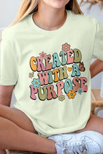 Created with a Purpose, Christian Graphic Tee