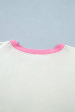 Beige Plus Size Floral Patchwork Short Sleeve Patch Embroidery Cotton T Shirt