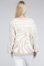 Zebra Pattern Cardigan