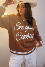 Light Grey Letter Embroidered Graphic Sweater