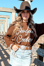 Light Grey Letter Embroidered Graphic Sweater