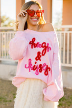 Pink Tinsel Hugs and Kisses Raglan Sleeve Sweatshirt