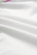 White Stripe Colorblock Sleeve Collared Mini Dress