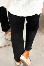 Beau Blue Frayed Cropped Straight Jeans