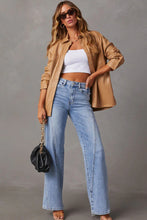 Ashleigh Blue Casual Loose Spliced Wide Leg Jeans