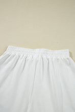 Yellow Cream Gingham Ruffle Hem Long Sleeve Pullover and Shorts Set