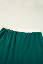 Evergreen Plus Size Contrast Trim T Shirt and Skort Two Piece Set