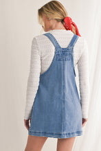 Dusk Blue Pocket Adjustable Straps Denim Overall Dress