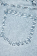 Beau Blue Frayed Cropped Straight Jeans