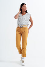 SLEEVELESS T SHIRT WITH SHOULDER PAD IN GRAY