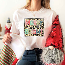 Leopard Merry and Bright Tee