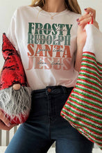 FROSTY RUDOLPH SANTA JESUS GRAPHIC TEE