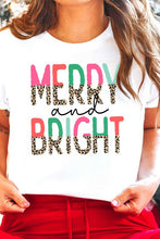 BRIGHT LEOPARD CHRISTMAS GRAPHIC T SHIRT