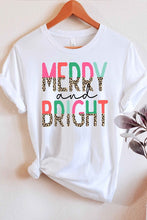 BRIGHT LEOPARD CHRISTMAS GRAPHIC T SHIRT