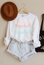 Pastel Print Baseball Sweatshirt