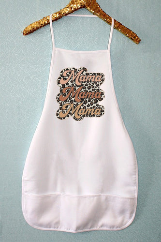 Brown Mama Leopard Stack Graphic Apron