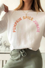 PUMPKIN SPICE JUNKIE GRAPHIC SWEATSHIRT