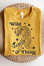 WILD TIGER STAR GRAPHIC T SHIRT