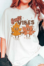 FALL VIBES AUTUMN LEAVES GRAPHIC TEE