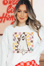 SPOOKY CHECKER GRAPHIC SWEATSHIRT