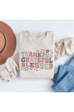 THANKFUL BLESSED GRAPHIC SWEATSHIRT PLUS SIZE