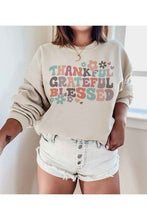 THANKFUL BLESSED GRAPHIC SWEATSHIRT PLUS SIZE