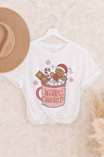 MERRY & BRIGHT CHRISTMAS DRINK GRAPHIC TEE