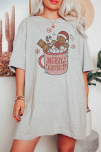 MERRY & BRIGHT CHRISTMAS DRINK GRAPHIC TEE