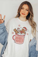 MERRY & BRIGHT CHRISTMAS DRINK GRAPHIC TEE