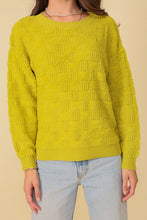 Basket  WEAVE PATTERNED SWEATER