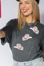 MINERAL WASHED COWBOY HATS SHORT SLEEVE TEE