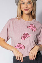 MINERAL WASHED COWBOY HATS SHORT SLEEVE TEE