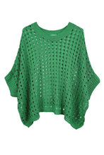 Cropped Crocheted Poncho-Top