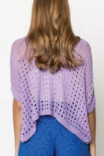 Cropped Crocheted Poncho-Top