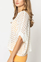 Cropped Crocheted Poncho-Top