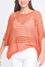 Cropped Crocheted Poncho-Top