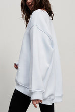 Oversize Round Neck Dropped Shoulder Sweatshirt