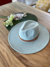 Wide brim panama hat in vegan felt