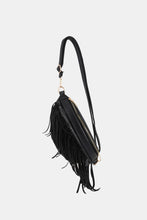 Fringed PU Leather Sling Bag