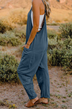 V-Neck Sleeveless Jumpsuit with Pocket