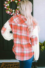 Plaid Button Down Jacket with Pockets