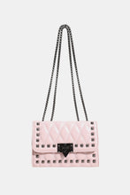 Studded PU Leather Crossbody Bag